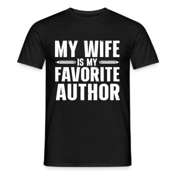 Autor Schriftsteller - Männer T-Shirt - Schwarz - Vorne - AI Model Male 178 light (178cm)