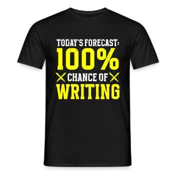 Autor Schriftsteller - Männer T-Shirt - Schwarz - Vorne - AI Model Male 178 light (178cm)