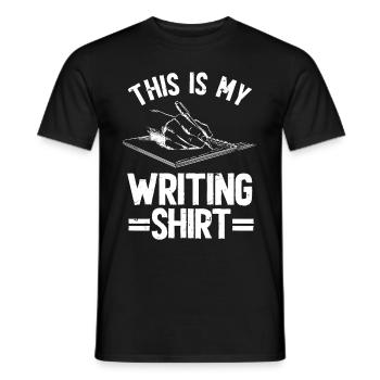 Autor Schriftsteller - Männer T-Shirt - Schwarz - Vorne - AI Model Male 178 light (178cm)