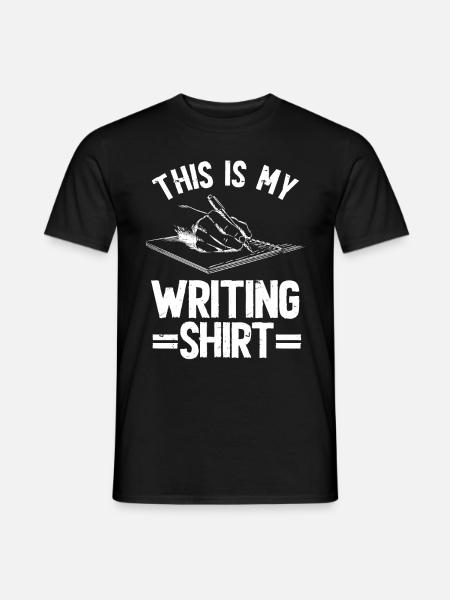 Author Writer - Men's T-Shirt - black
