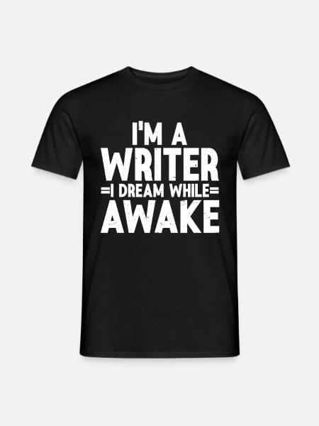 Author Writer - Men's T-Shirt - black