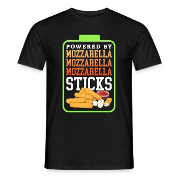 Mozzarella Sticks Käseliebhaber Geschenk - Männer T-Shirt - Schwarz - Vorne - AI Model Male 178 light (178cm)