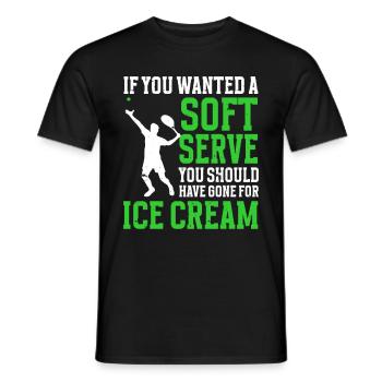 Tennis Art Retired Tennis Player Racket - Männer T-Shirt - Schwarz - Vorne - AI Model Male 178 light (178cm)