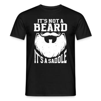 Beard Saying Bearded Father Husband - Men's T-Shirt - black - Front - AI Model Male 178 light (178cm)