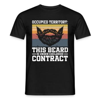 Beard Saying Bearded Father Husband - Men's T-Shirt - black - Front - AI Model Male 178 light (178cm)