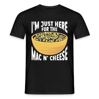Mac And Cheese Makkaroni - Männer T-Shirt - Schwarz - Vorne - AI Model Male 178 light (178cm)
