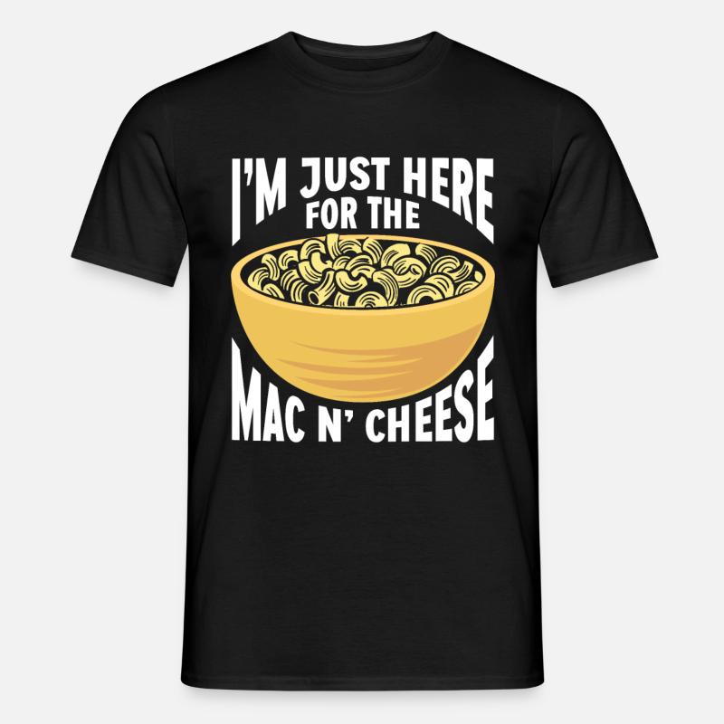 Mac And Cheese Makkaroni - Männer T-Shirt - Schwarz