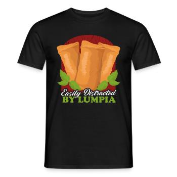 Lumpia Spring Roll Loempia Gift - Men's T-Shirt - black - Front - AI Model Male 178 light (178cm)