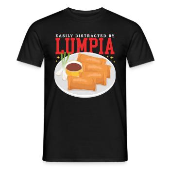 Lumpia Spring Rolls Loempia Gift - Men's T-Shirt - black - Front - AI Model Male 178 light (178cm)