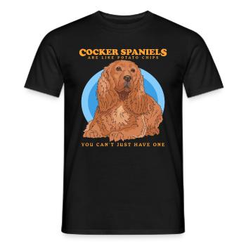 Cocker Spaniel English Cocker Spaniel Gift - Men's T-Shirt - black - Front - AI Model Male 178 light (178cm)
