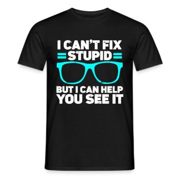 Optometrist Optician Optometry - Männer T-Shirt - Schwarz - Vorne - AI Model Male 178 light (178cm)