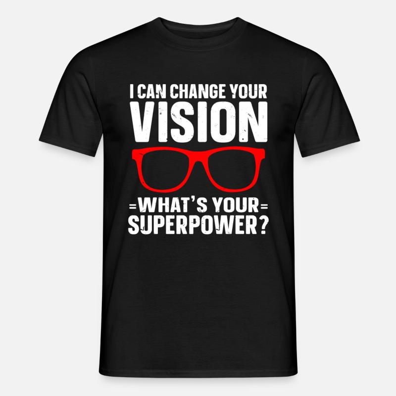 Optometrist Optician Optometry - Männer T-Shirt - Schwarz