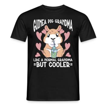 Cochon d’Inde - T-shirt homme - noir - Devant - AI Model Male 178 light (178cm)