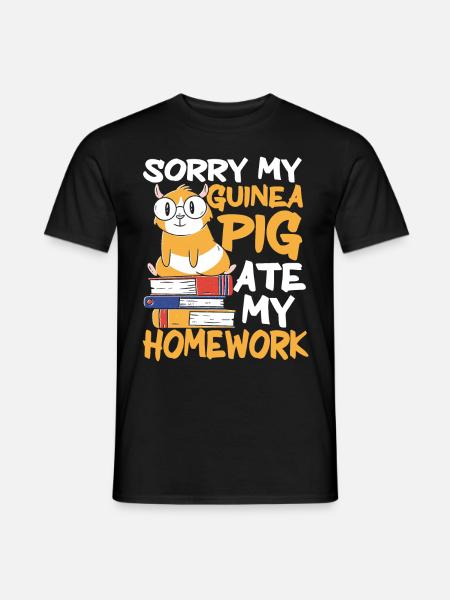 Guinea Pig Pet - Men's T-Shirt - black