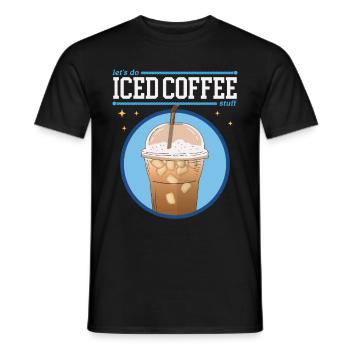 Iced Coffee Iced Coffee Coffee Lover Gift - Men's T-Shirt - black - Front - AI Model Male 178 light (178cm)
