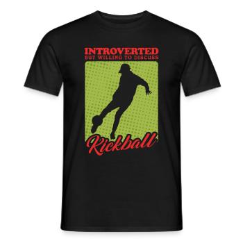 Kickball Kickballer Kickball Cadeau de joueur - T-shirt homme - noir - Devant - AI Model Male 178 light (178cm)