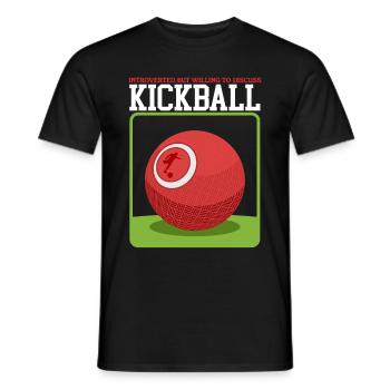 Kickball Kickball Joueur Kickballer Cadeau - T-shirt homme - noir - Devant - AI Model Male 178 light (178cm)