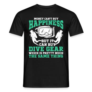 Tauchen Taucher - Männer T-Shirt - Schwarz - Vorne - AI Model Male 178 light (178cm)