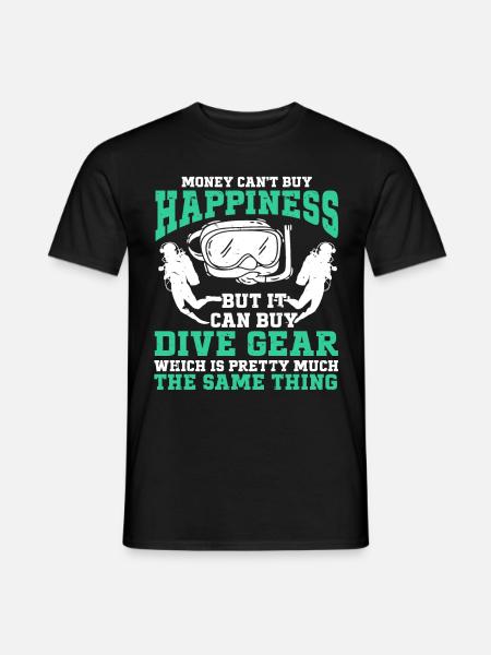 Diving Diver - Men's T-Shirt - black