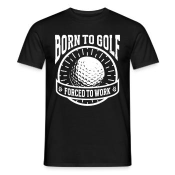 Golf Golfer - Men's T-Shirt - black - Front - AI Model Male 178 light (178cm)