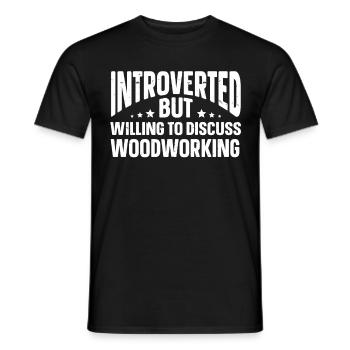 Cadeaux introvertis drôles - T-shirt homme - noir - Devant - AI Model Male 178 light (178cm)