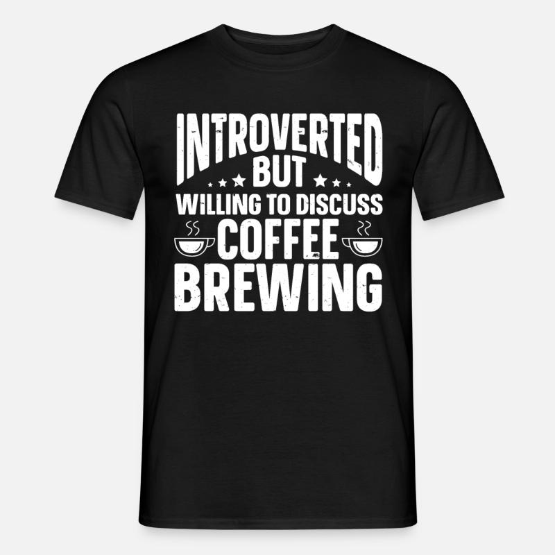 Lustige Introvertierte Geschenke - Männer T-Shirt - Schwarz