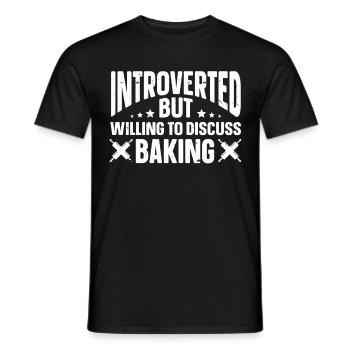 Cadeaux introvertis drôles - T-shirt homme - noir - Devant - AI Model Male 178 light (178cm)