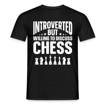 Cadeaux amusants pour les introvertis - T-shirt homme - noir - Devant - AI Model Male 178 light (178cm)