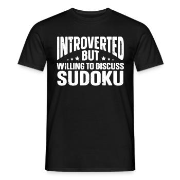 Cadeaux amusants pour introvertis - T-shirt homme - noir - Devant - AI Model Male 178 light (178cm)