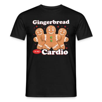 Lebkuchen Lebkuchenmann Lebkuchenmänner Geschenk - Männer T-Shirt - Schwarz - Vorne - AI Model Male 178 light (178cm)