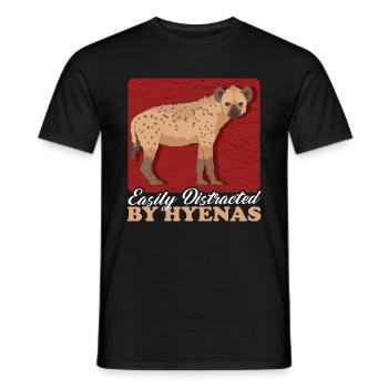 Hyena Spotted Hyena Hyena Gift - Men's T-Shirt - black - Front - AI Model Male 178 light (178cm)