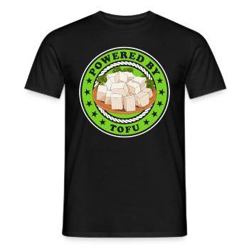 Tofu Bean Cheese Bean Curd Vegan Gift - T-shirt homme - noir - Devant - AI Model Male 178 light (178cm)
