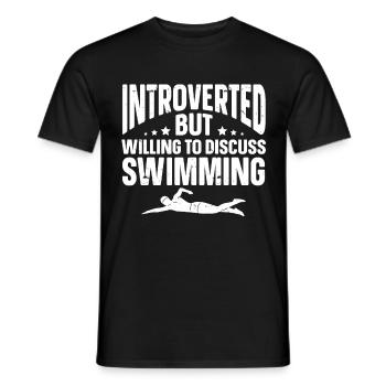 Cadeaux amusants pour introvertis - T-shirt homme - noir - Devant - AI Model Male 178 light (178cm)