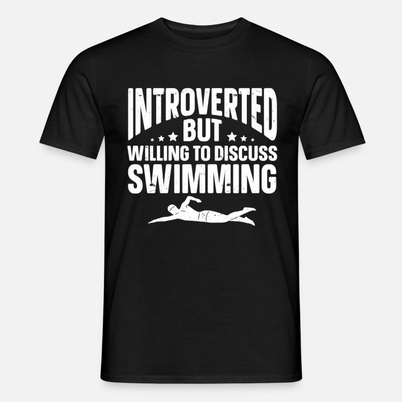 Lustige Introvertierte Geschenke - Männer T-Shirt - Schwarz
