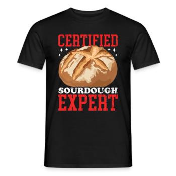 Sourdough Bread Expert Sourdough Bread Gift - Men's T-Shirt - black - Front - AI Model Male 178 light (178cm)