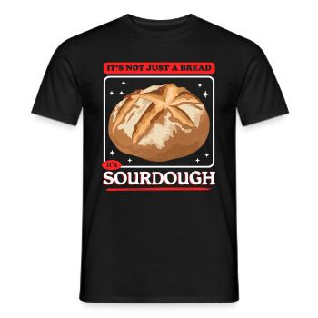 Sourdough Bread Baking Sourdough Bread Gift - Men's T-Shirt - black - Front - AI Model Male 178 light (178cm)