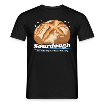 Sourdough Bread Baking Sourdough Breads Gift - Men's T-Shirt - black - Front - AI Model Male 178 light (178cm)