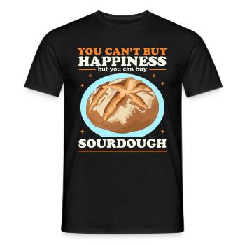 Sourdough Breads Sourdough Gift - Men's T-Shirt - black - Front - AI Model Male 178 light (178cm)