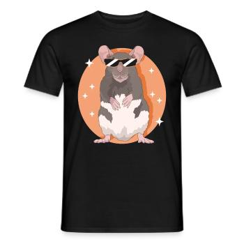 Rats Rat Owner Rat Lover Gift - Men's T-Shirt - black - Front - AI Model Male 178 light (178cm)