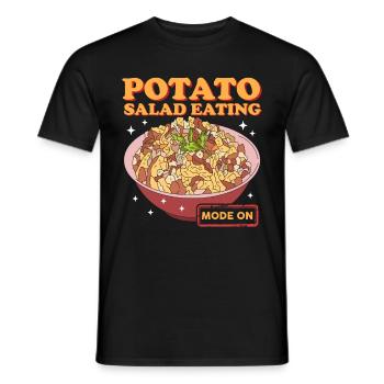 Salade de pommes de terre Cadeau de salade de pommes de terre - T-shirt homme - noir - Devant - AI Model Male 178 light (178cm)