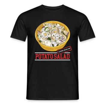 Salade de pommes de terre Härdöpfelsalat Cadeau - T-shirt homme - noir - Devant - AI Model Male 178 light (178cm)