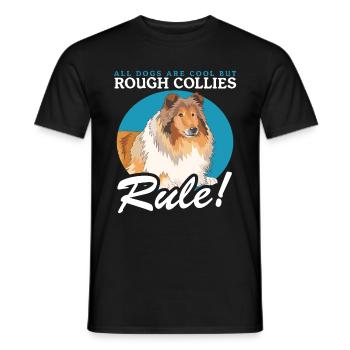 Collie Dog Collie Collie Collies Cadeau - T-shirt homme - noir - Devant - AI Model Male 178 light (178cm)