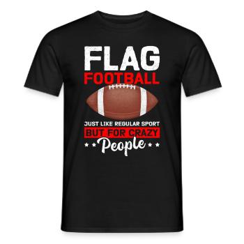 Jeu de flag football Flag Footballer cadeau - T-shirt homme - noir - Devant - AI Model Male 178 light (178cm)