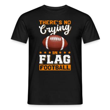 Flag Football Player | Footballer Gift - Men's T-Shirt - black - Front - AI Model Male 178 light (178cm)