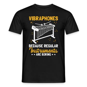 Vibraphone Player Vibraphoniste Vibraphone Cadeau - T-shirt homme - noir - Devant - AI Model Male 178 light (178cm)