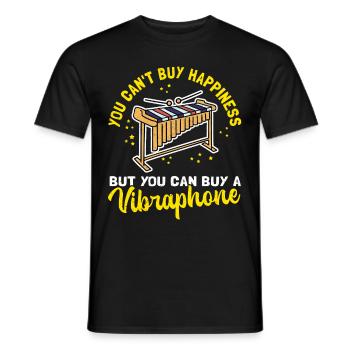 Vibraphone Vibraphone Musicien Cadeau Vibraphoniste - T-shirt homme - noir - Devant - AI Model Male 178 light (178cm)