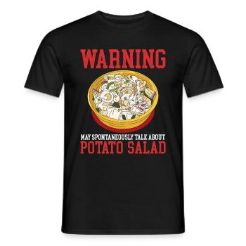 Salade de pommes de terre Cadeau de salade de pommes de terre - T-shirt homme - noir - Devant - AI Model Male 178 light (178cm)