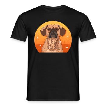 Puggle Dog Owner Dog Owner Gift - Men's T-Shirt - black - Front - AI Model Male 178 light (178cm)