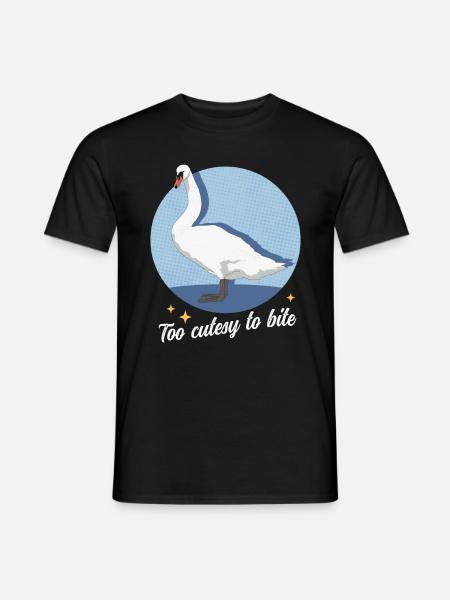 Swan Swans Swan Lover Gift - Men's T-Shirt - black