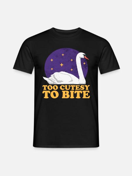 Swan Lover Swans Gift - Men's T-Shirt - black